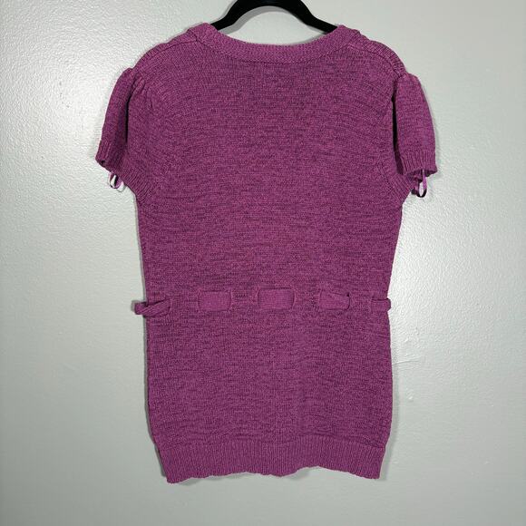 Sarah Spencer Women's Pink Heavyweight Short Sleeve Cardigan - Size XL - Sweater - Picture 5 of 5